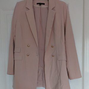White House Black Market Pale Pink Double Breasted Blazer Size M, Worn Only Once
